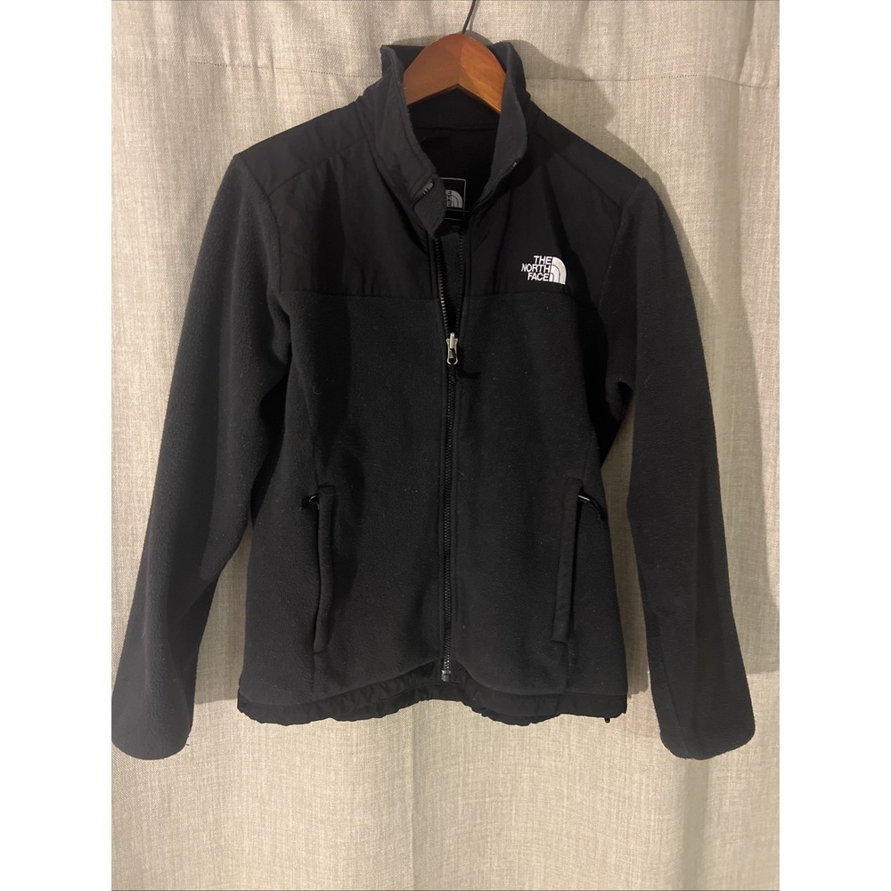Women's The North Face Fleece Zip Up Jacket‎ Black Size Medium